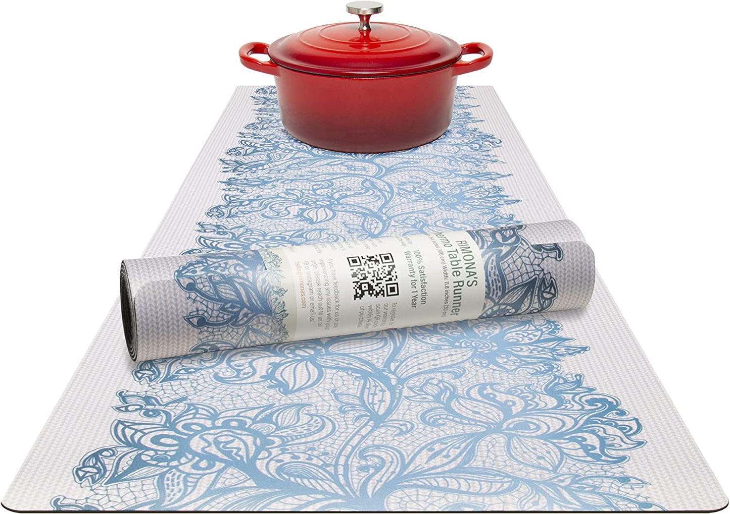 Thermo Heat Resistant Table Trivet Runner (Fields of Blue)